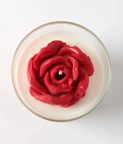 Unique Vintage All Things Red|Gifts For The Home>A Single Red Rose Candle