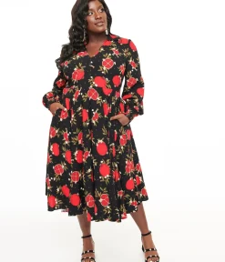 Unique Vintage Midi|Pocket Dresses><noscript><img width=