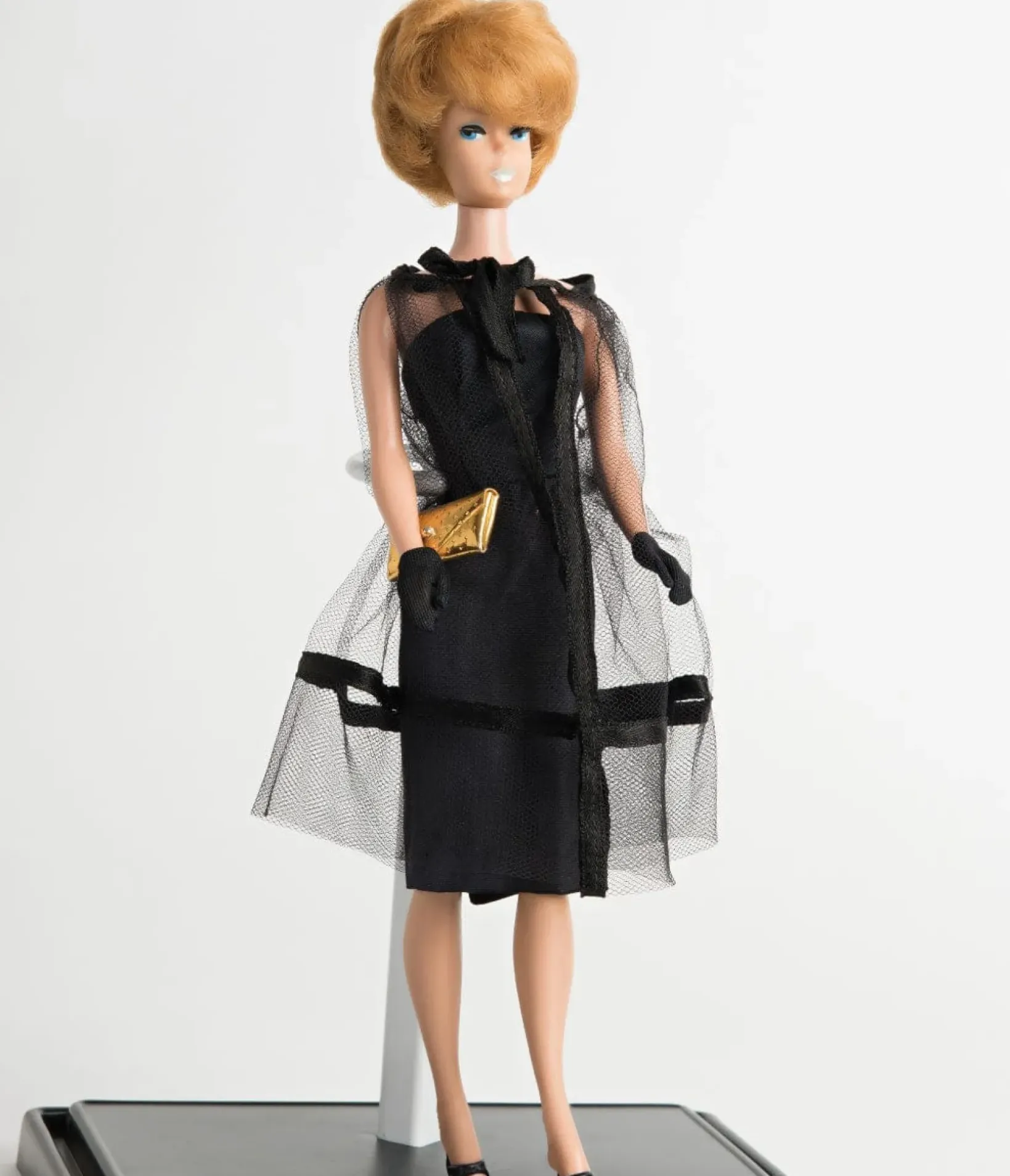 Unique Vintage Pencil|Everyday Dresses>Barbie x Plus Size Black Magic Sheath Dress & Cape Set