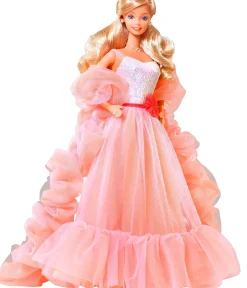 Unique Vintage Swing|Swing>Barbie™ x Plus Size Peaches N Cream Chiffon Dress