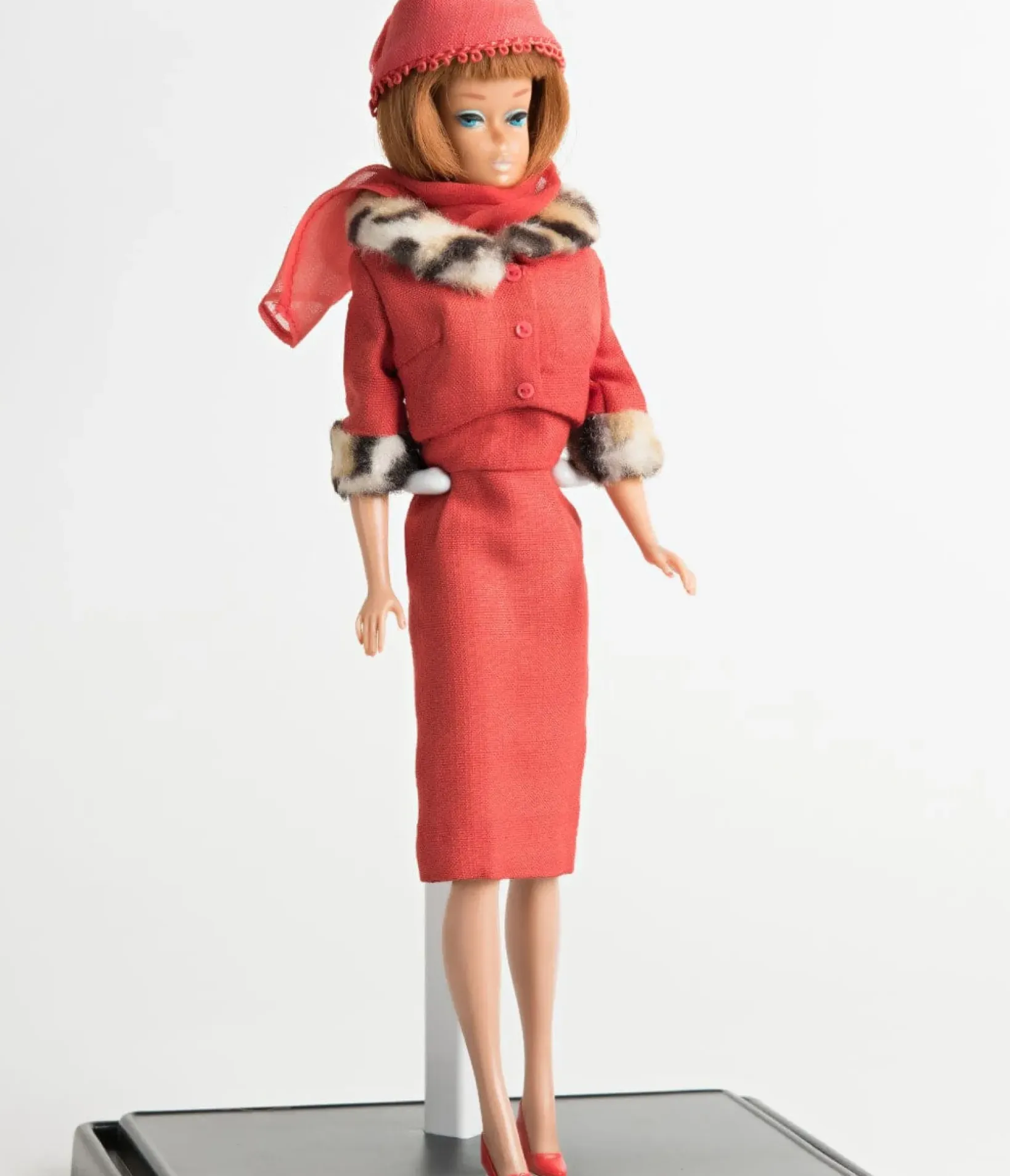 Unique Vintage All Things Red>Barbie x Plus Size Red Matinee Fashion Sheath Dress & Jacket