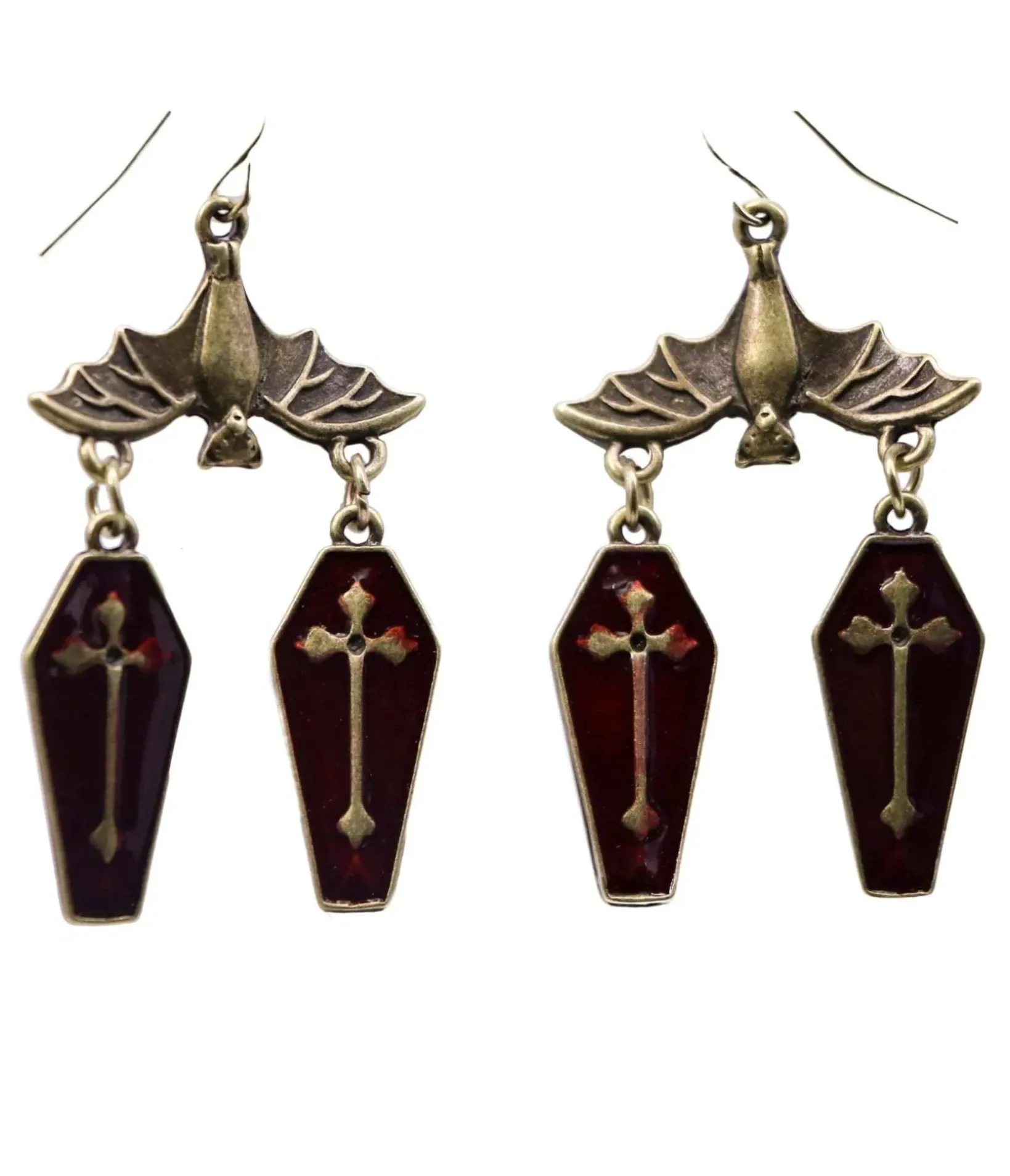 Unique Vintage Earrings>Bat Earrings
