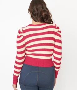 Unique Vintage Sweaters & Cardigans|All Things Pink><noscript><img width=