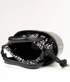 Unique Vintage All Things Black|Novelty Bags>Betsey Johnson Black Gimmie Candy Cat Bucket Bag