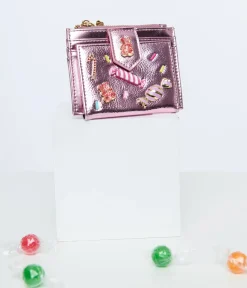 Unique Vintage All Things Pink>Betsey Johnson Pink Candy Bifold Wallet