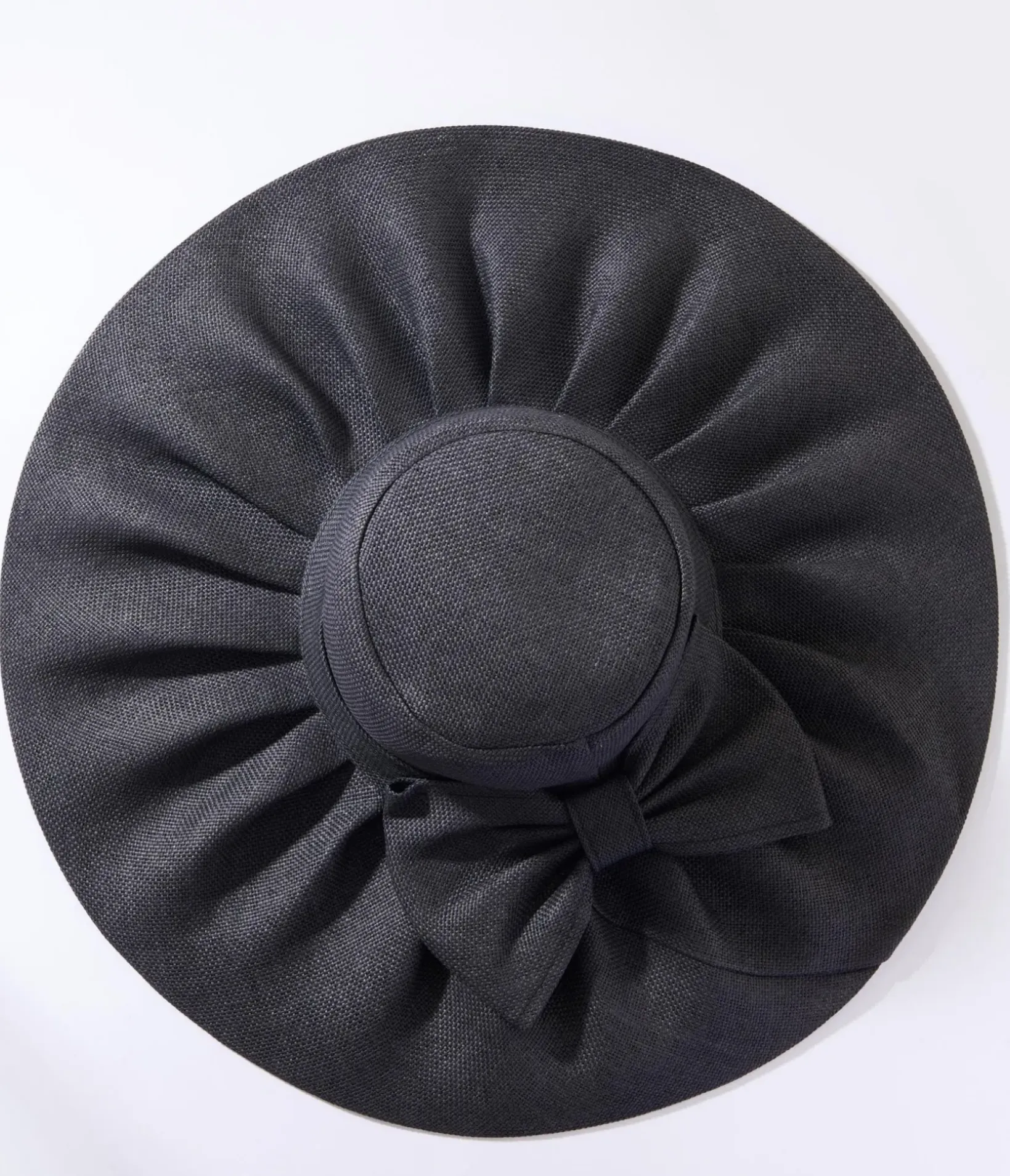 Unique Vintage Sun Hats>Black Bow Sun Hat