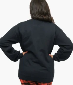 Unique Vintage Sweaters & Cardigans|Sweaters & Cardigans>Black Homebody Skeleton Crewneck Sweater
