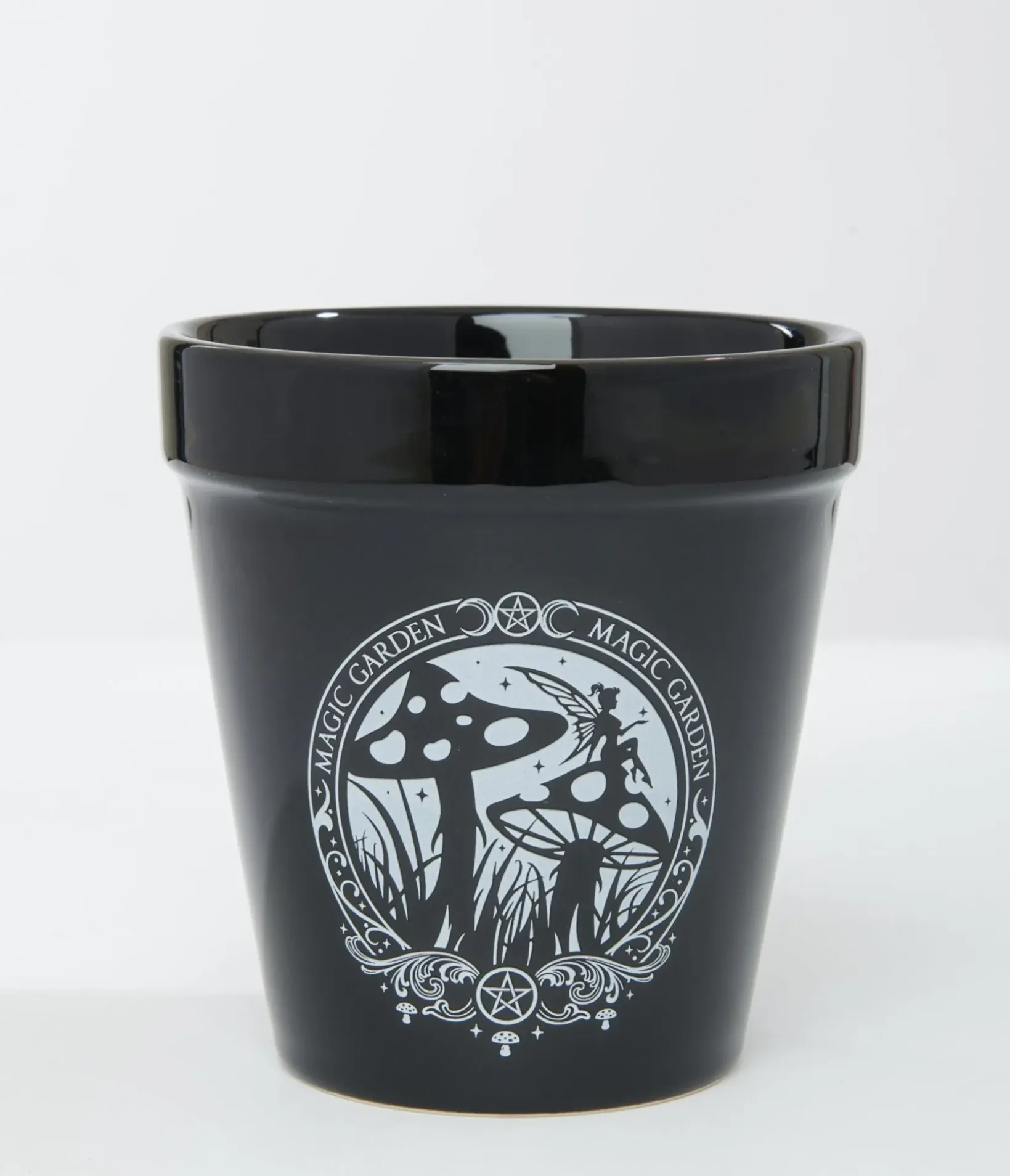 Unique Vintage Halloween>Black Magic Garden Plant Pot