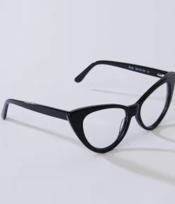 Unique Vintage Sunglasses>Black Rimmed Cat Eye Glasses