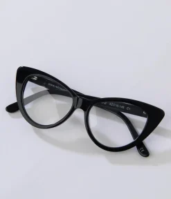 Unique Vintage Sunglasses>Black Rimmed Cat Eye Glasses