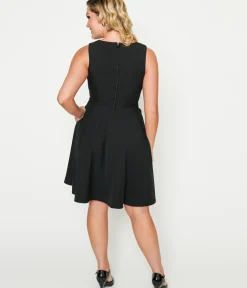 Unique Vintage Fit & Flare|Pocket Dresses><noscript><img width=