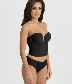 Unique Vintage Special Occasion|Prom Accessories>Black V-Wire Backless Strapless Valerie Bridal Bra