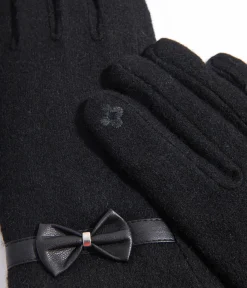 Unique Vintage Gloves & Scarves>Black Wool Texting Gloves