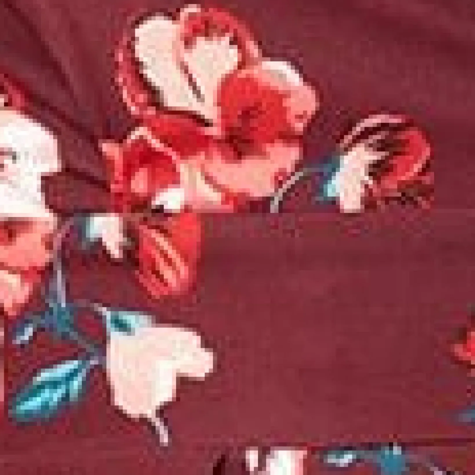 Unique Vintage Swing|Pocket Dresses>Burgundy & Pink Floral Tilly Swing Dress