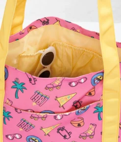 Unique Vintage Tote Bags>Cakeworthy Barbie California Dream Tote Bag