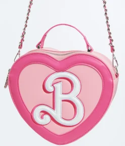 Unique Vintage All Things Pink|Novelty Bags>Cakeworthy Pink Barbie "B" Crossbody Bag