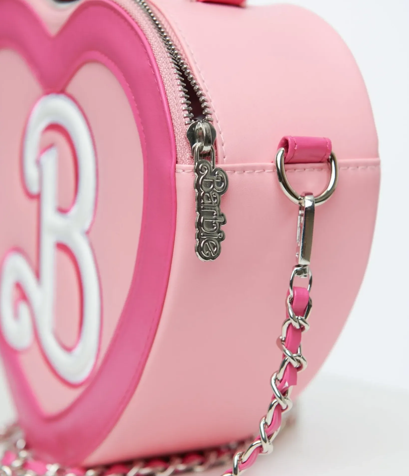 Unique Vintage All Things Pink|Novelty Bags>Cakeworthy Pink Barbie "B" Crossbody Bag