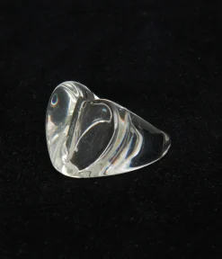 Unique Vintage Pride>Clear Heart Shaped Acrylic Ring