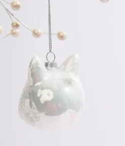 Unique Vintage Gifts For The Home|Gift Under $20>Cody Foster Meowie Bowie Cat Glass Ornament