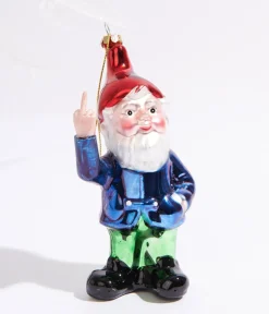 Unique Vintage Gifts For The Home>Cody Foster Naughty Gnome Glass Ornament