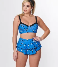 Unique Vintage Swim Tops|Two Piece Swim><noscript><img width=