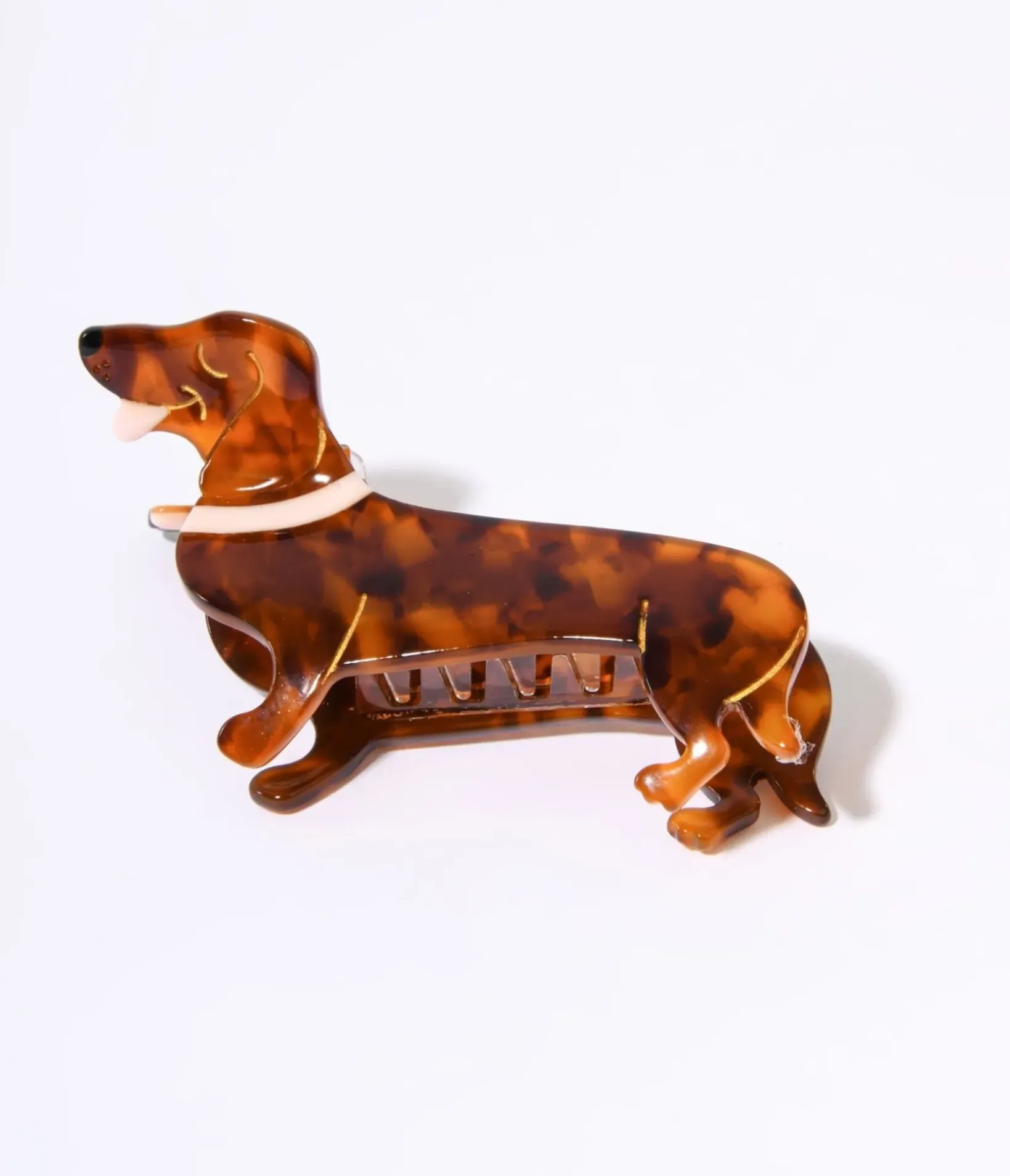 Unique Vintage Hair Clips|Beauty>Dachshund Acrylic Hair Claw
