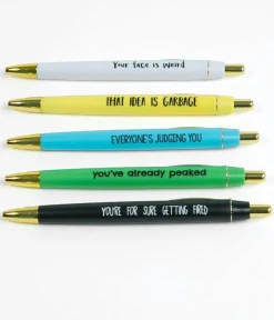 Unique Vintage Gift Under $20|Stationary>Demotivational Ballpoint Pen Set