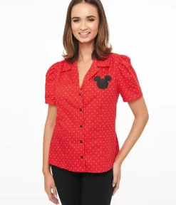 Unique Vintage Blouses|All Things Red><noscript><img width=