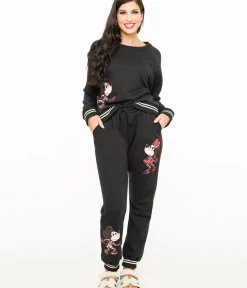 Unique Vintage Pants|Pants>Disney Mickey Halloween collection by Black Mickey Halloween Sweatpants