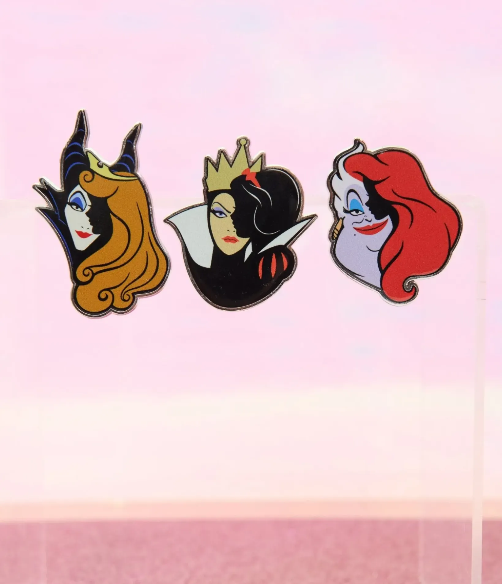 Unique Vintage All Things Black|Disney Bounding>Disney Princess collection by Princess & Villain Pin Set