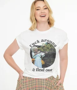 Unique Vintage Graphic Tees|Graphic Tees>Dolly Parton Fuck Around & Find Out Unisex Graphic Tee