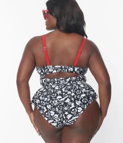 Unique Vintage Two Piece Swim|Swim Bottoms><noscript><img width=
