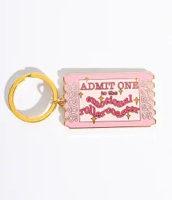 Unique Vintage Gifts For The Home>Emotional Rollercoaster Ticket Keychain