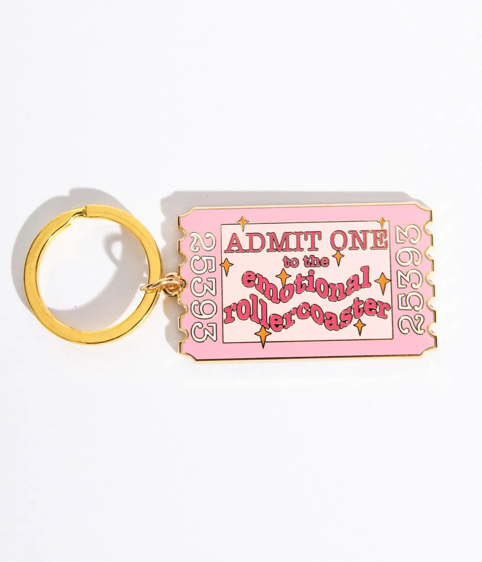 Unique Vintage Gifts For The Home>Emotional Rollercoaster Ticket Keychain