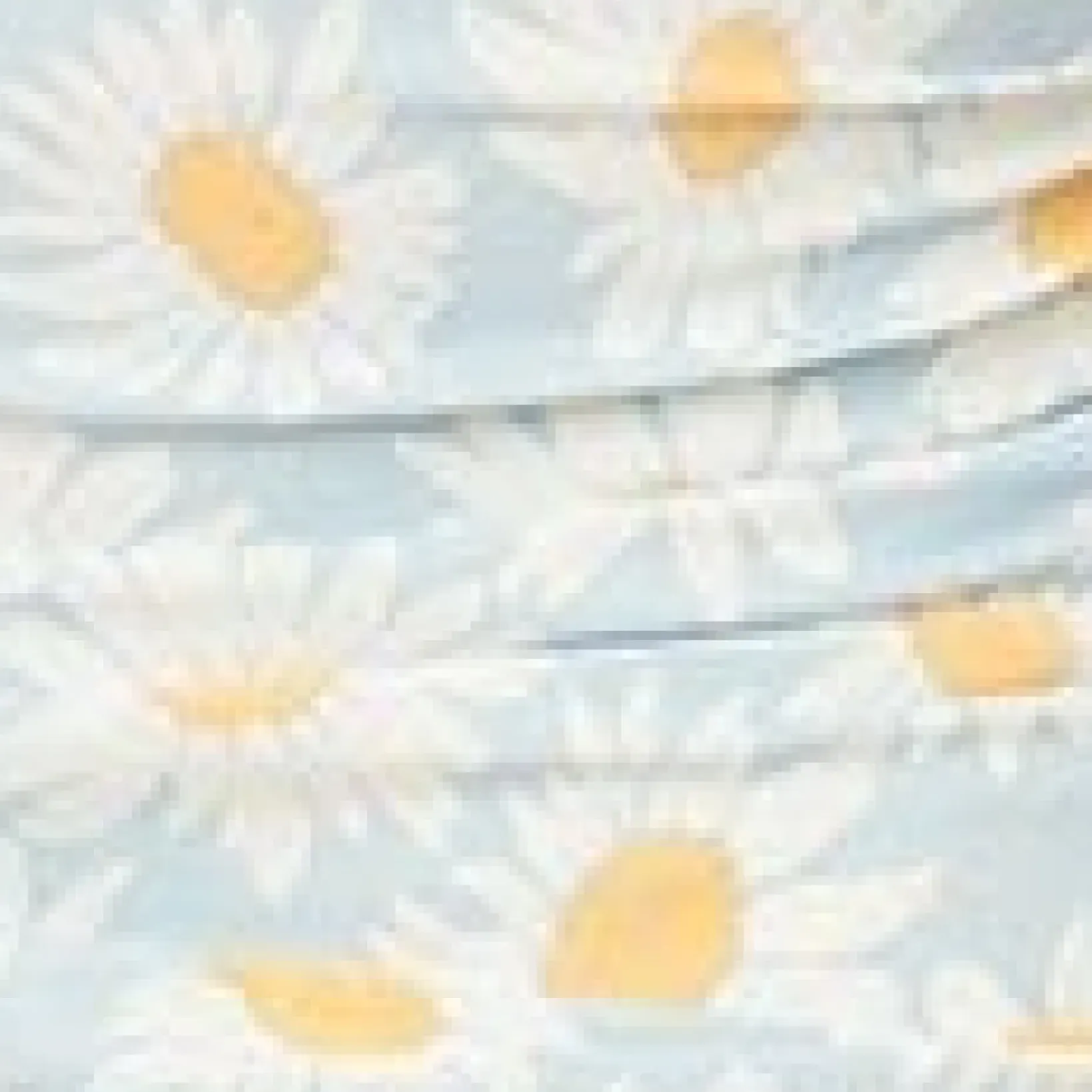 Unique Vintage Two Piece Swim>Esther Williams 1950s Light Blue & White Daisy Print Bikini Set