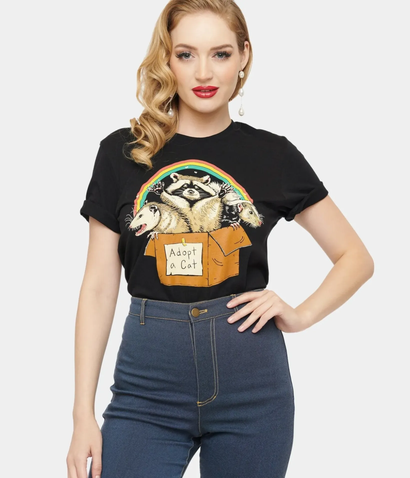 Unique Vintage Graphic Tees>Forbidden Cats Unisex Graphic Tee