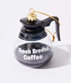 Unique Vintage Gifts For The Home|Gift Under $20>Fresh Brewed Coffee Pot Glass Ornament