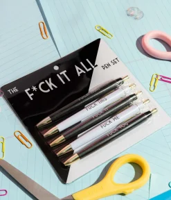 Unique Vintage Gift Under $20|Stationary>Fuck It All Pen Set