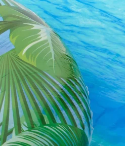 Unique Vintage Bachelorette|Gift Under $20>Green Palm Leaf Giant Inflatable Pool Float