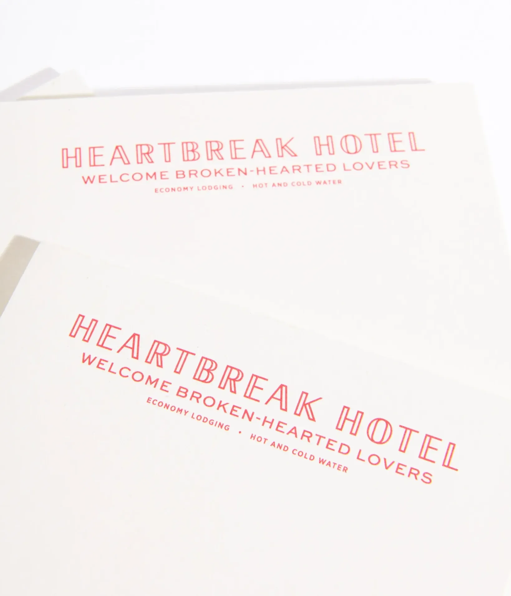 Unique Vintage Gift Under $20|Stationary>Heartbreak Hotel Notepad