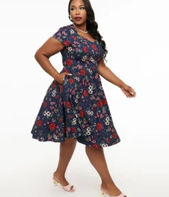 Unique Vintage Midi|Pocket Dresses><noscript><img width=