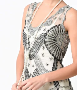 Unique Vintage Special Occasion|Flapper Accessories>Ivory 60" Long Pearl Necklace