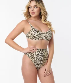 Unique Vintage Swim Bottoms|Two Piece Swim>Kingdom & State Leopard Print Swim Bottom