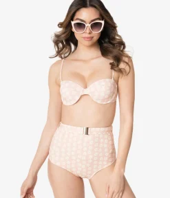 Unique Vintage Swim Tops|Two Piece Swim><noscript><img width=
