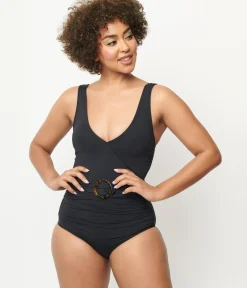 Unique Vintage One Piece Swim|All Things Black><noscript><img width=