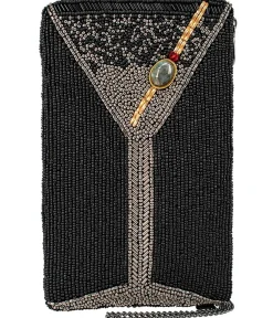 Unique Vintage Novelty Bags>Mary Frances Make it Dirty Crossbody Phone Bag