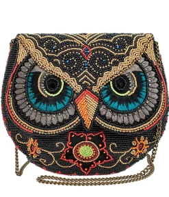 Unique Vintage Novelty Bags>Mary Frances Night Owl Crossbody Handbag