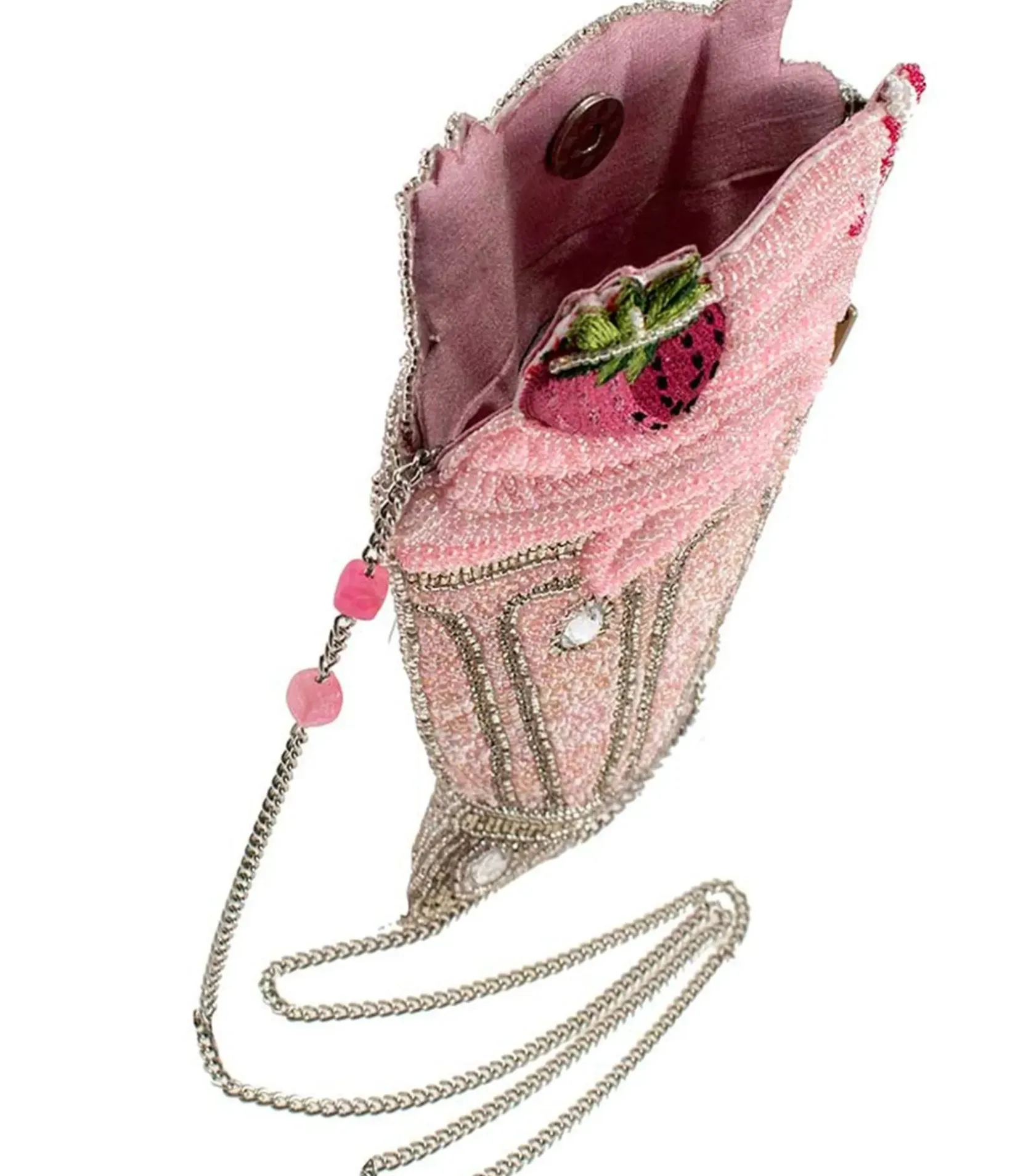 Unique Vintage Novelty Bags>Mary Frances Shake It Up Milkshake Crossbody Bag