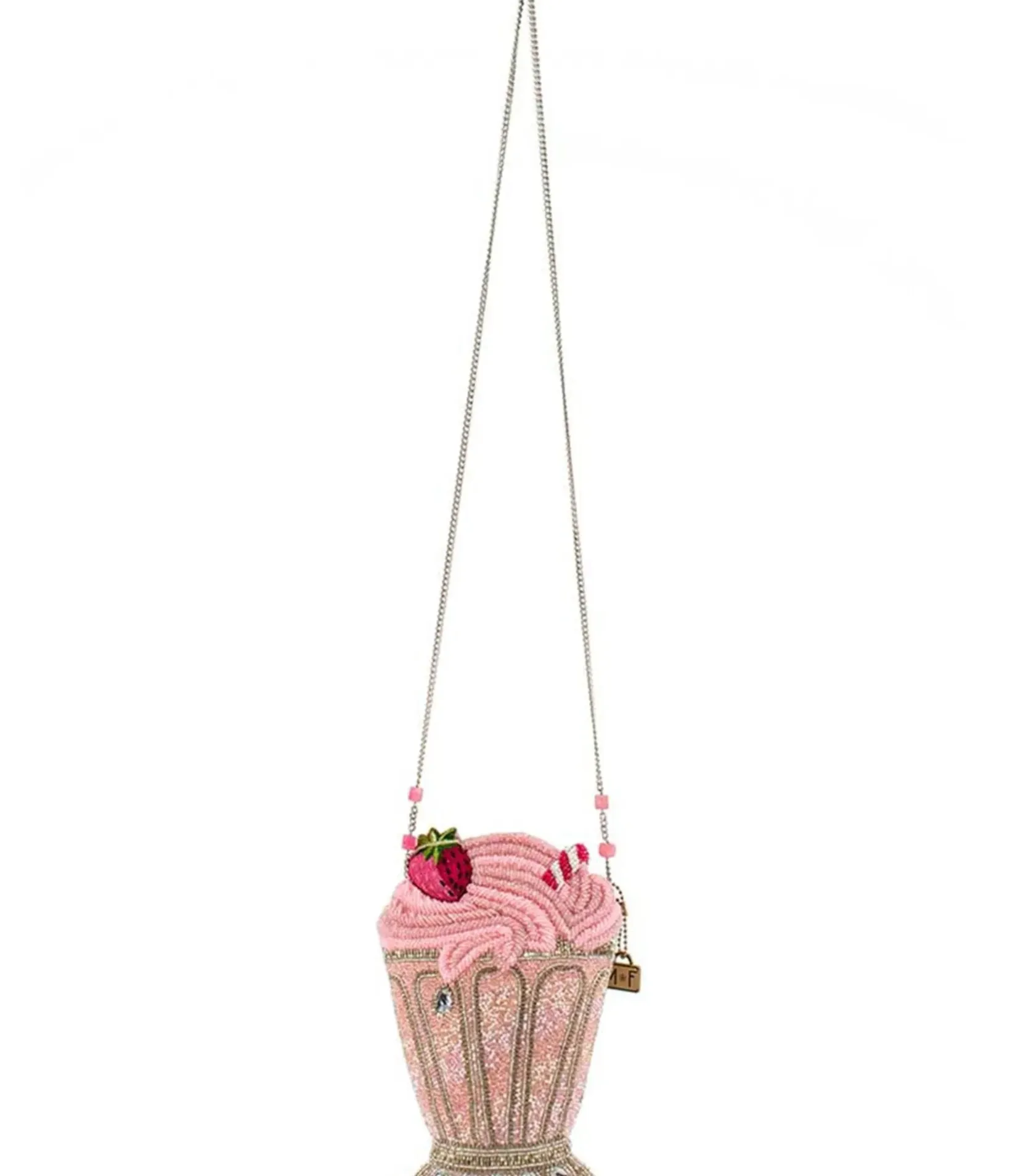 Unique Vintage Novelty Bags>Mary Frances Shake It Up Milkshake Crossbody Bag