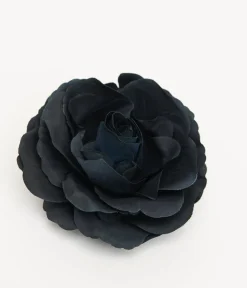 Unique Vintage Hair Clips>Midnight Rose Hair Flower